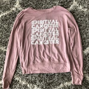 Spiritual Gangster Rose Quartz Pullover (Small)